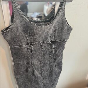 Charcoal Denim Dress XXL